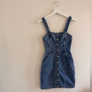 Denim mini dress